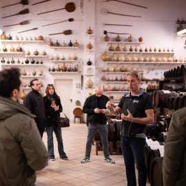 Vallée gastronomique de Bologne en petit groupe : usine, vignoble et déjeuner