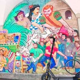 Bologne : visite de l'art de la rue en vélo électrique