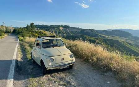 Visite guidée de la Fiat 500 sur les collines de Bologne