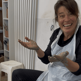 Bologne : cours de céramique au tour
