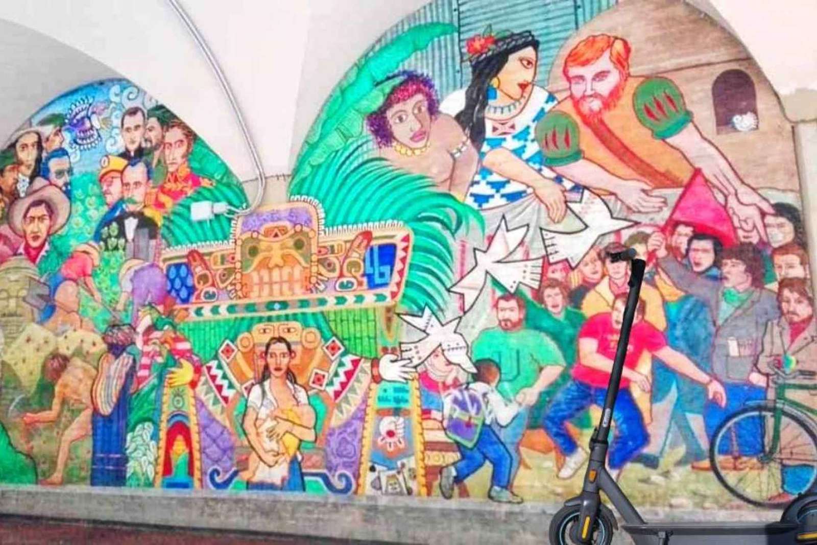 Bologne : visite de l'art de la rue en vélo électrique