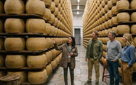 Visite d'une fromagerie de Parmigiano près de Modène et dégustation