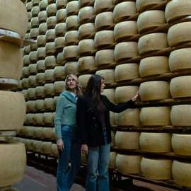 De Bologne : visites et dégustations de la fabrique de fromage et de jambon de Parme