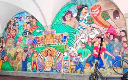 Bologne : visite de l'art de la rue en vélo électrique